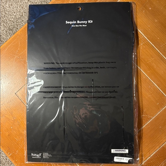 Spirit Black and White Sequin Bunny Kit - Picture 2 of 3